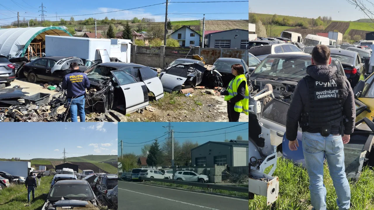 Mașini furate din Marea Britanie, găsite la dezmembrări, în Bunești