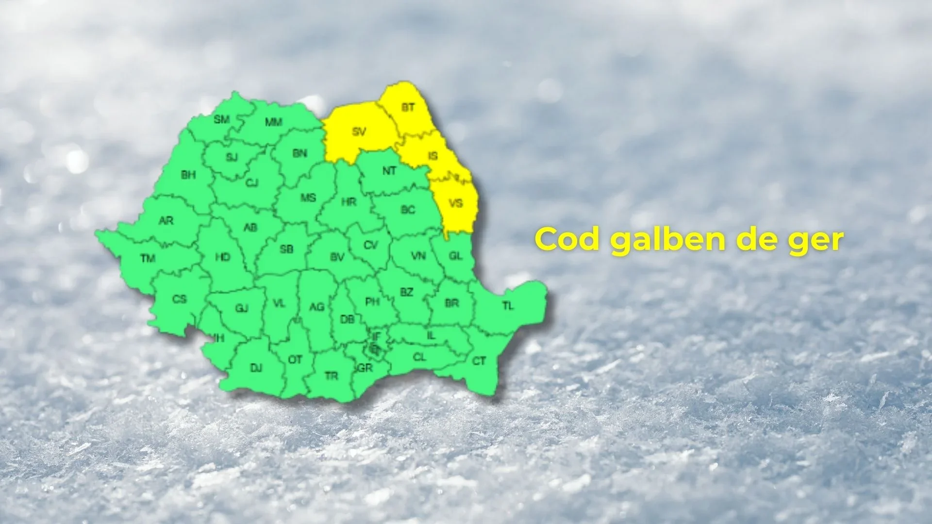 Cod galben de ger în județele Suceava, Botoșani și Iași