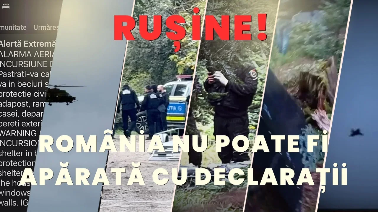 Rușine! România NU poate fi apărată cu declarații