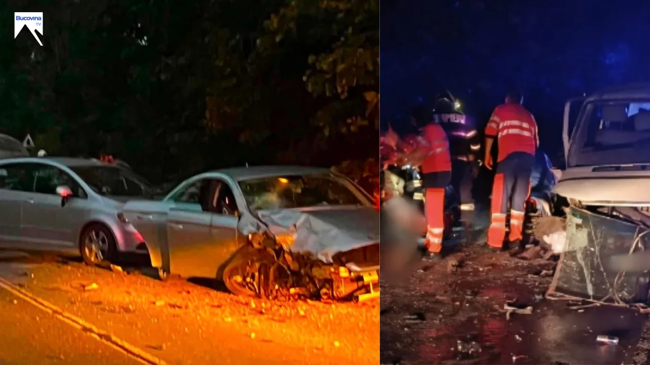 Accident rutier cu patru victime pe un drum din județul Suceava