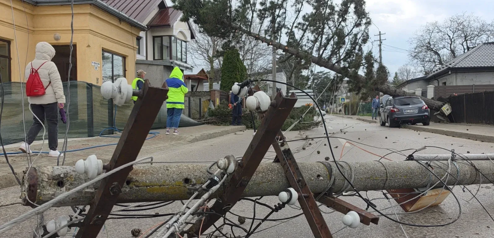 Furtună violentă în municipiul Botoșani