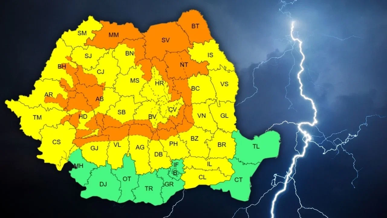 Cod portocaliu de furtuni în județul Suceava