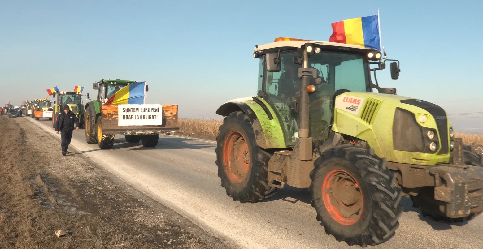 Protest al fermierilor suceveni pe E85; aceștia se îndreaptă spre Fălticeni