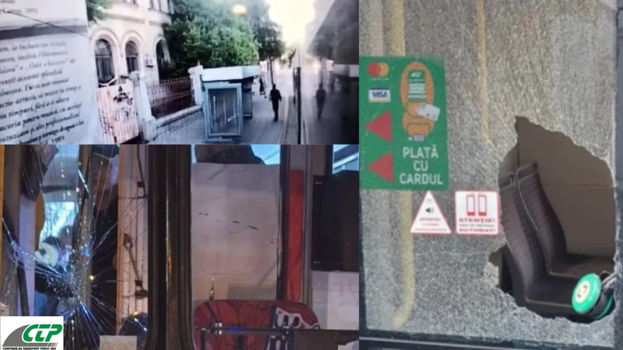 Incidente de vandalism în tramvaiele din Iași