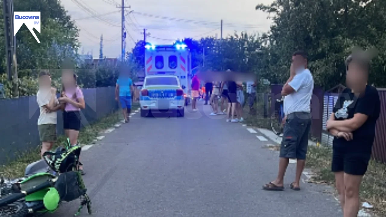 Copil de cinci ani, rănit mortal de un motocross, la Vadu Moldovei