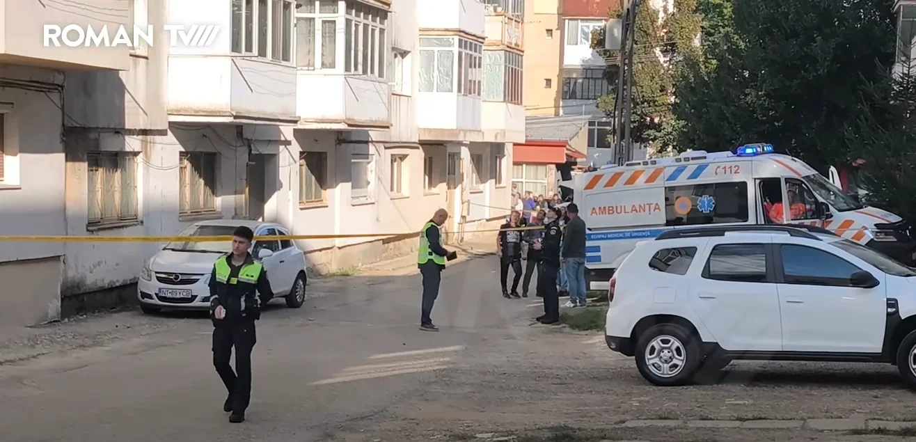 Femeie ucisă de concubin la Neamț; bărbatul s-a aruncat apoi de la etaj