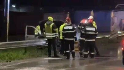 Șoferul care a intrat cu mașina în parapet  la Fălticeni era beat