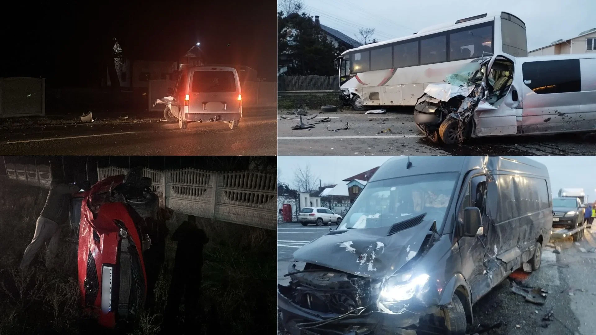 Accidente pe bandă rulantă, pe E85, la Spătărești și Vadu Moldovei