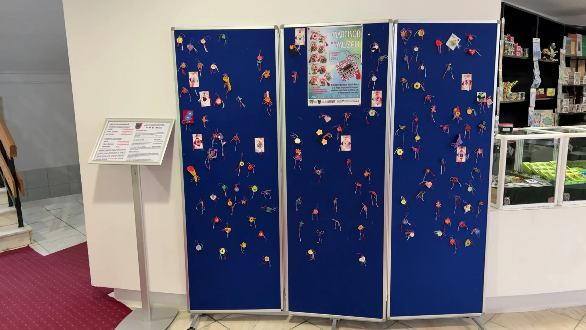 Mărțișoare oferite vizitatorilor Muzeului de Științele Naturii din Suceava