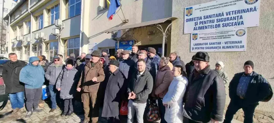 Medicii veterinari au protestat în fata DSVSA