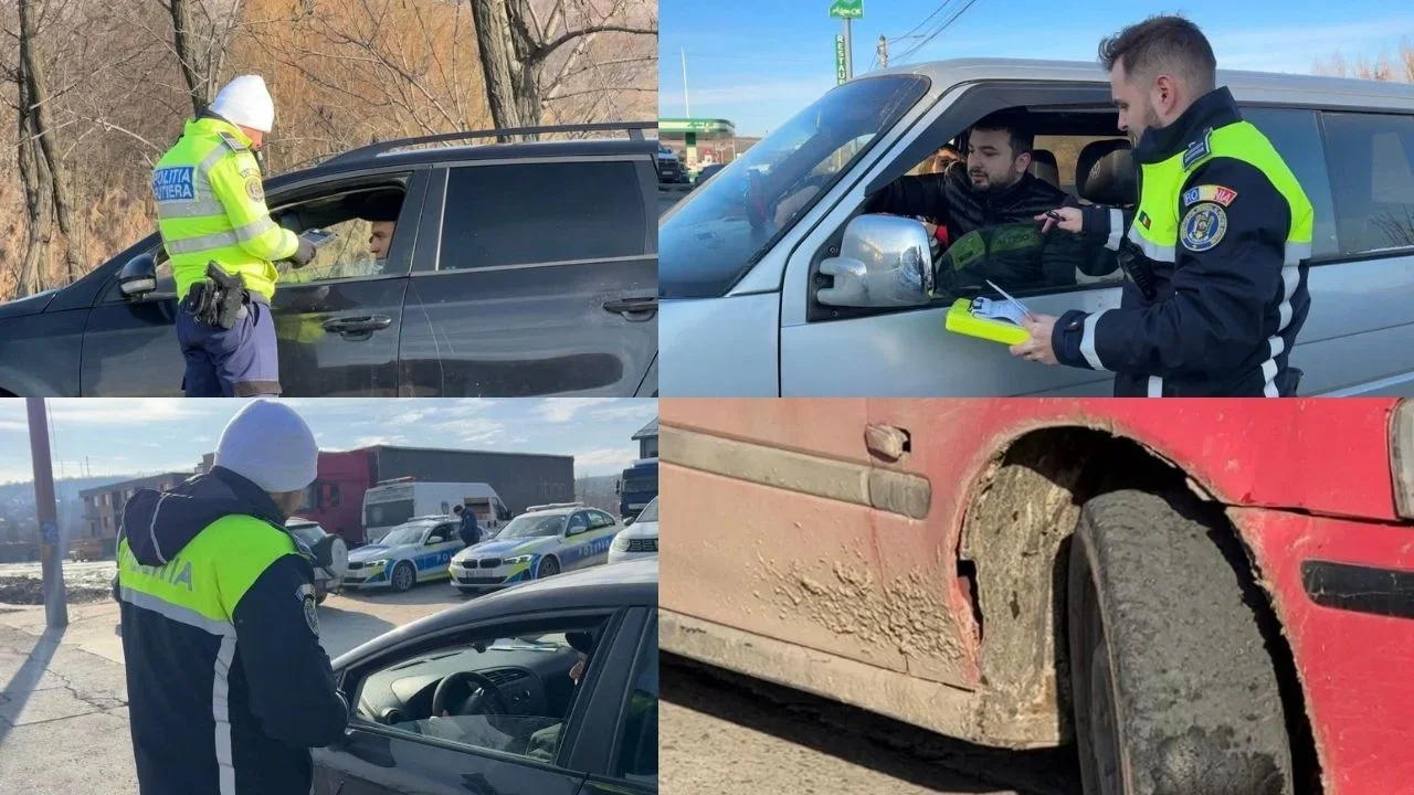 Sute de mașini au fost verificate în cadrul unei acțiuni organizate luni de IPJ Suceava