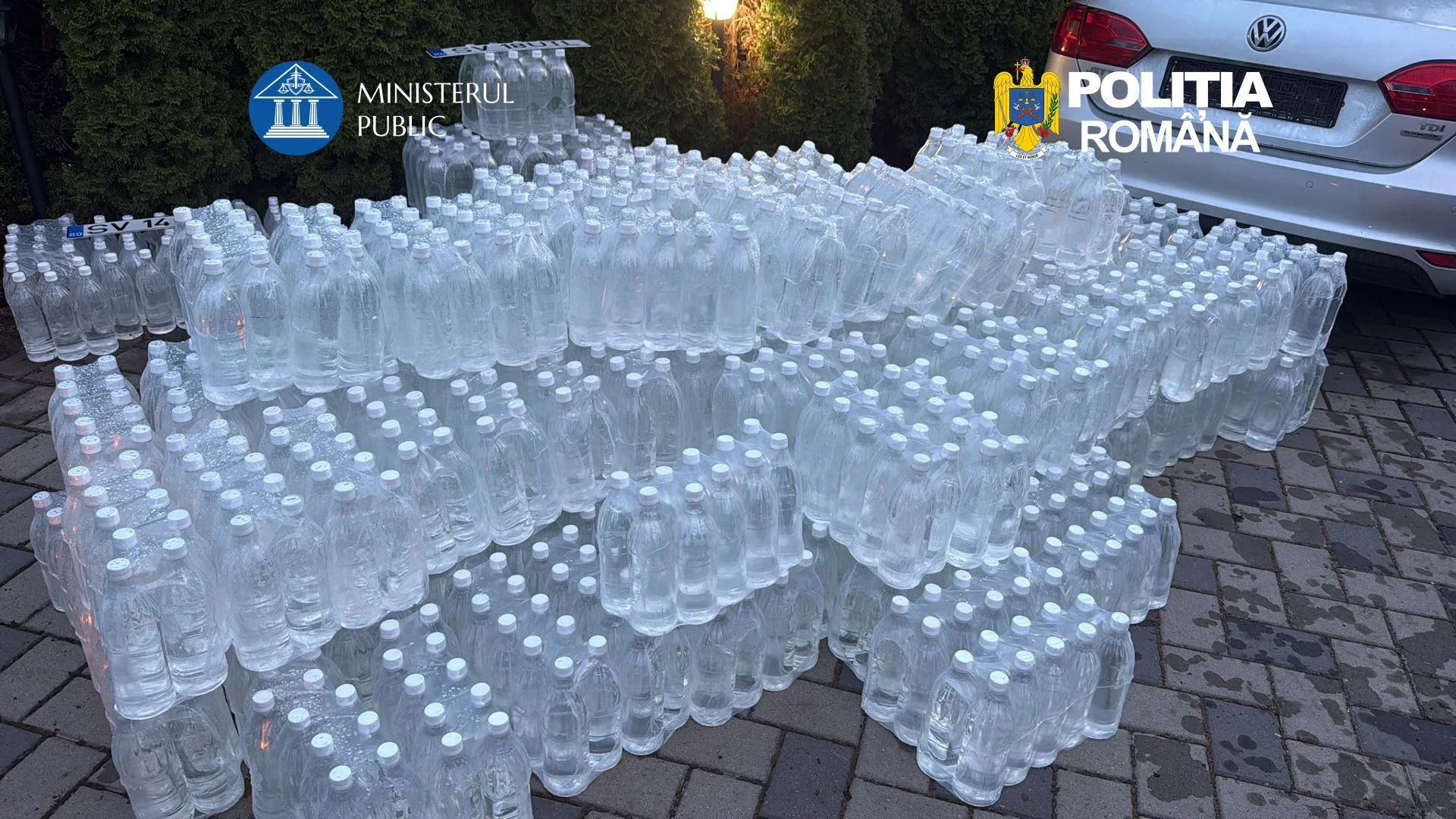 8 tone de alcool confiscate de polițiștii din Rădăuți
