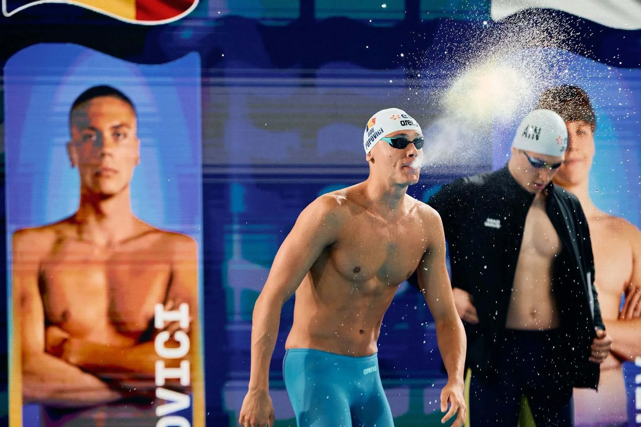 David Popovici câștigă proba de 100m liber la Campionatul European