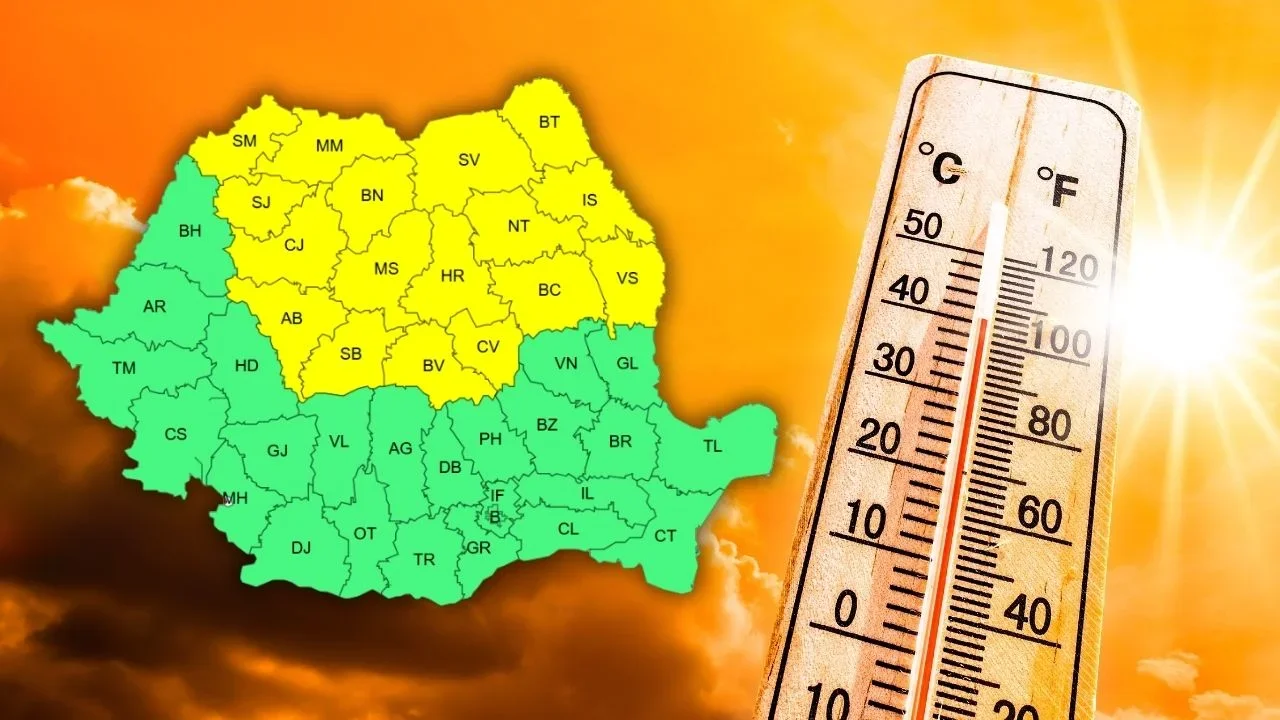 Cod galben de căldură și temperaturi ridicate