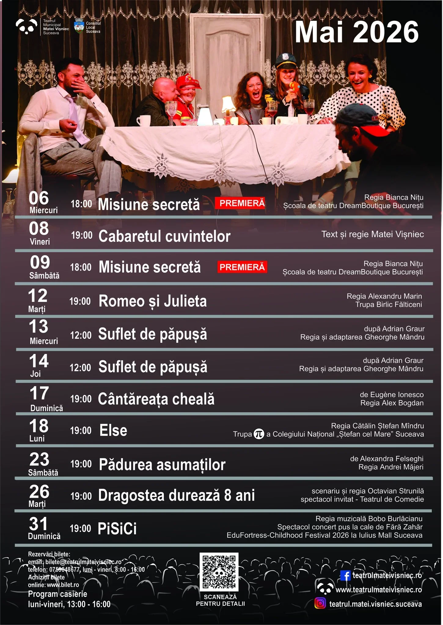 Varietate de spectacole la Teatrul "Matei Vișniec"