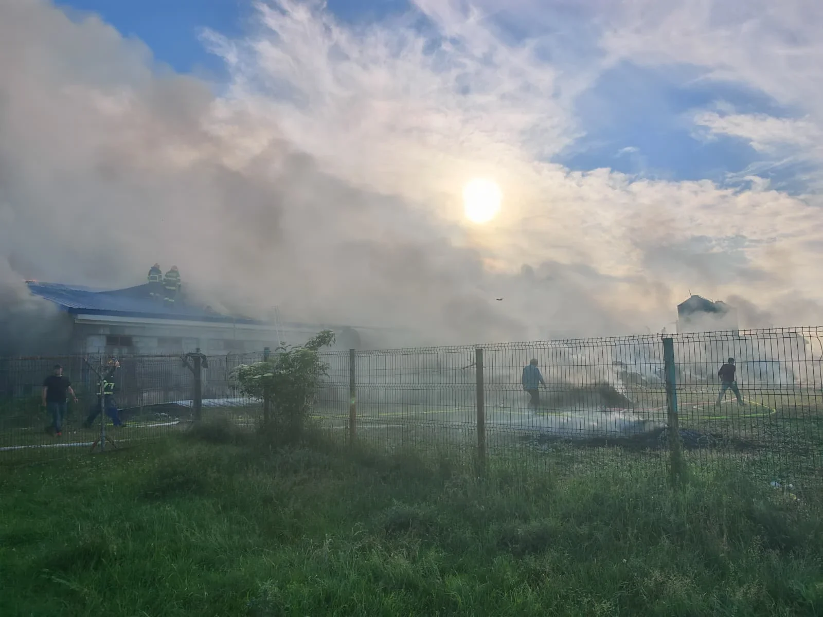Mii de metri pătrați mistuiți de flăcările izbucnite de la o țigară